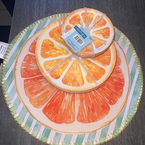 The Spring Shop Citrus Burst Placemats and Coasters